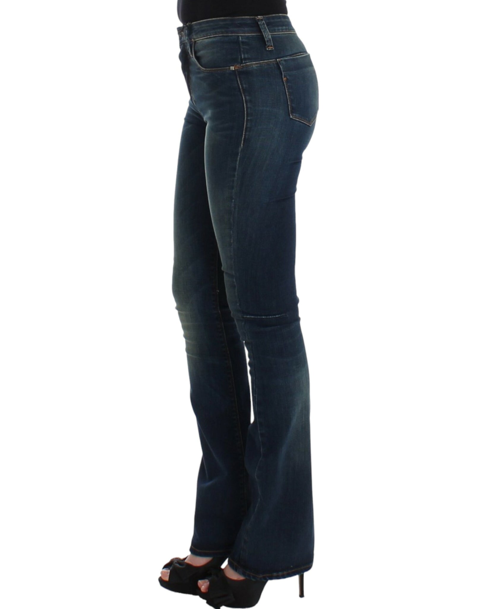 Blue straight leg jeans