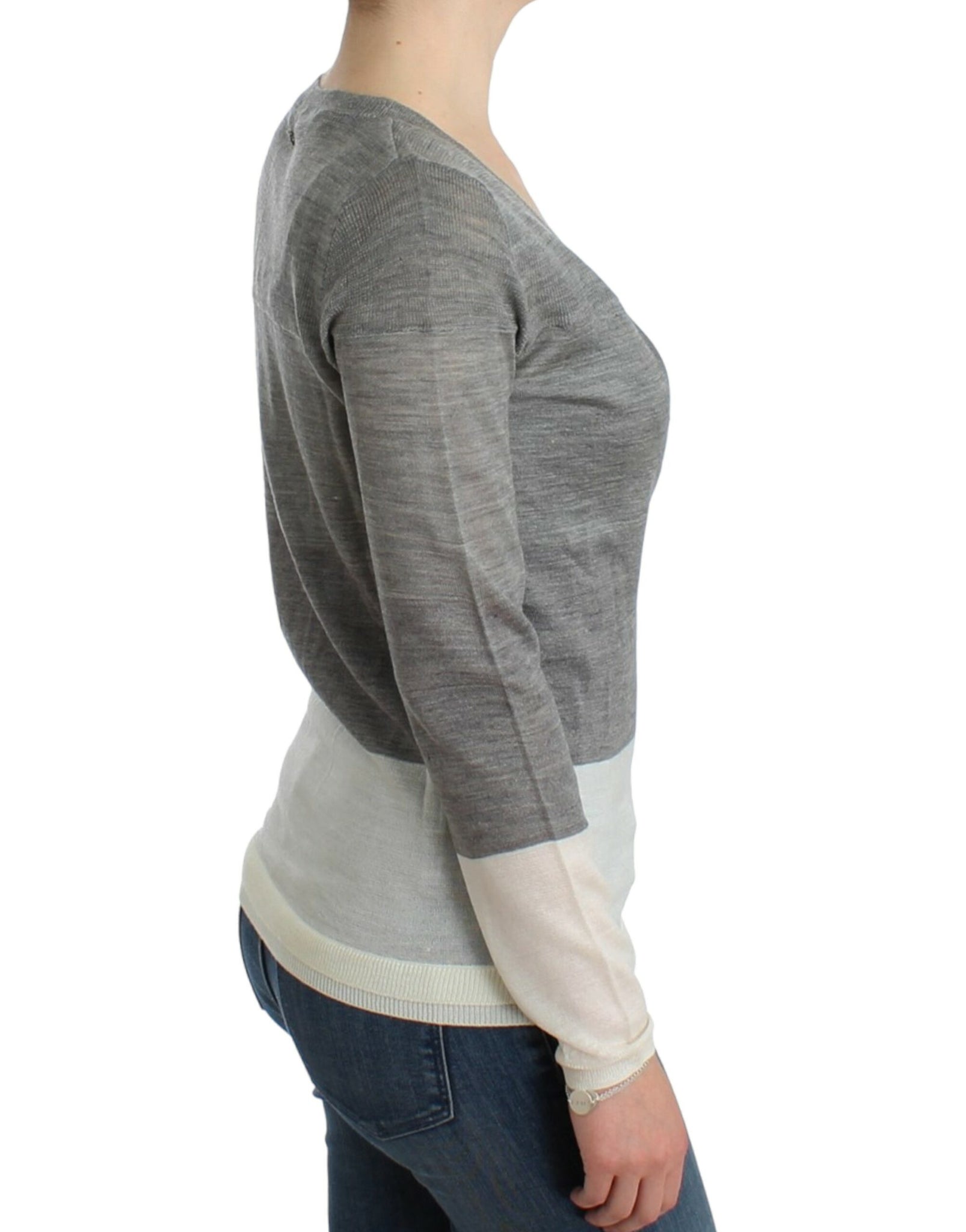 Gray lightweight cardigan