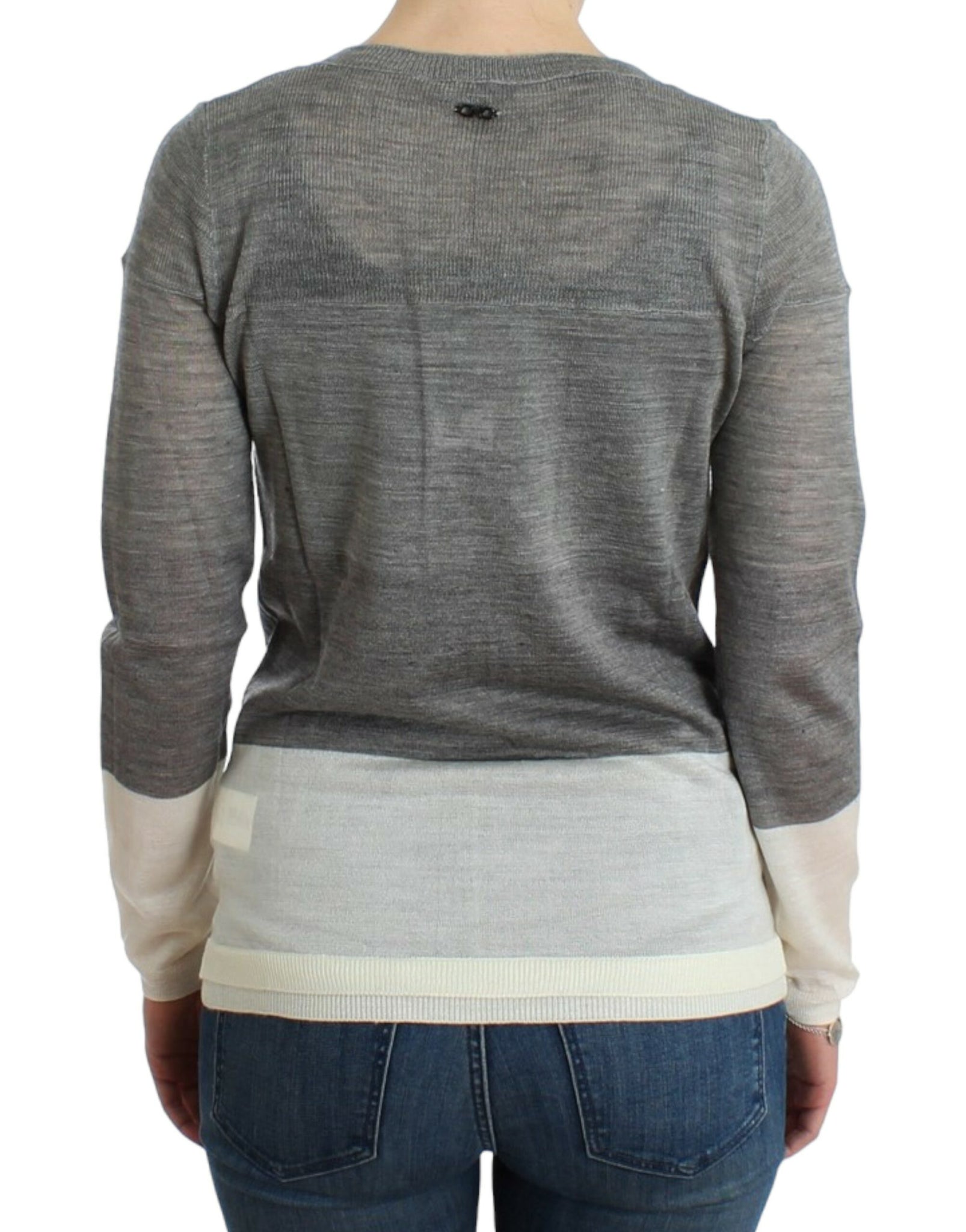 Gray lightweight cardigan