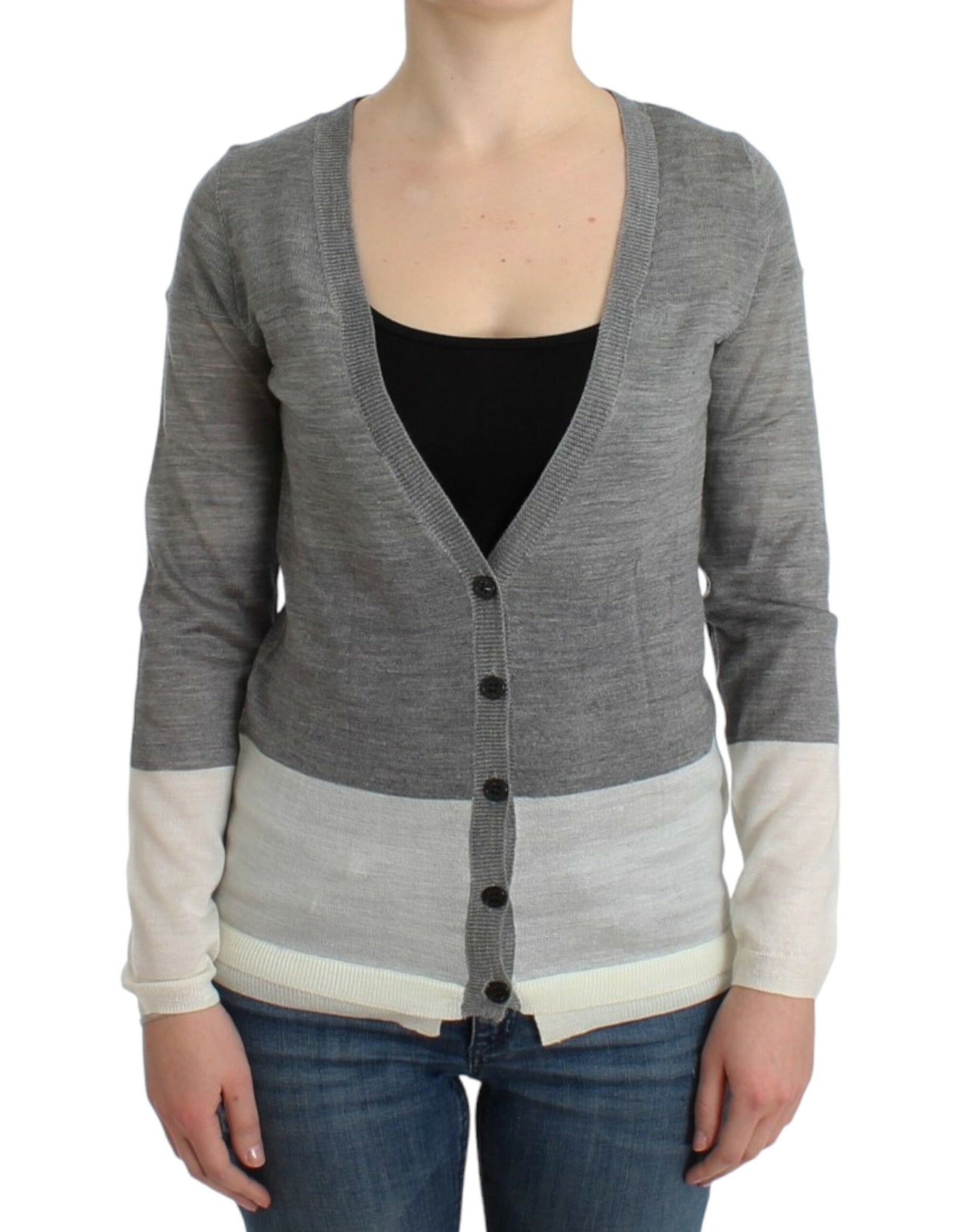 Gray lightweight cardigan