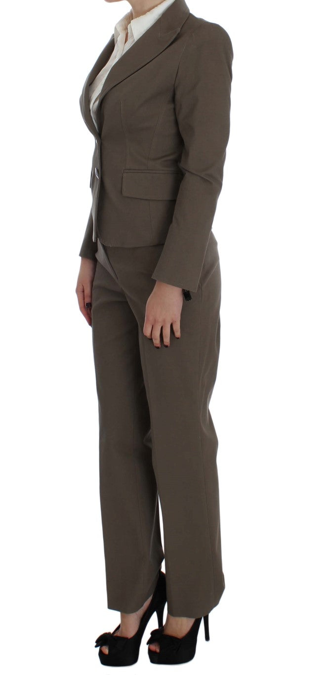 BENCIVENGA Beige Wool Cotton Suit