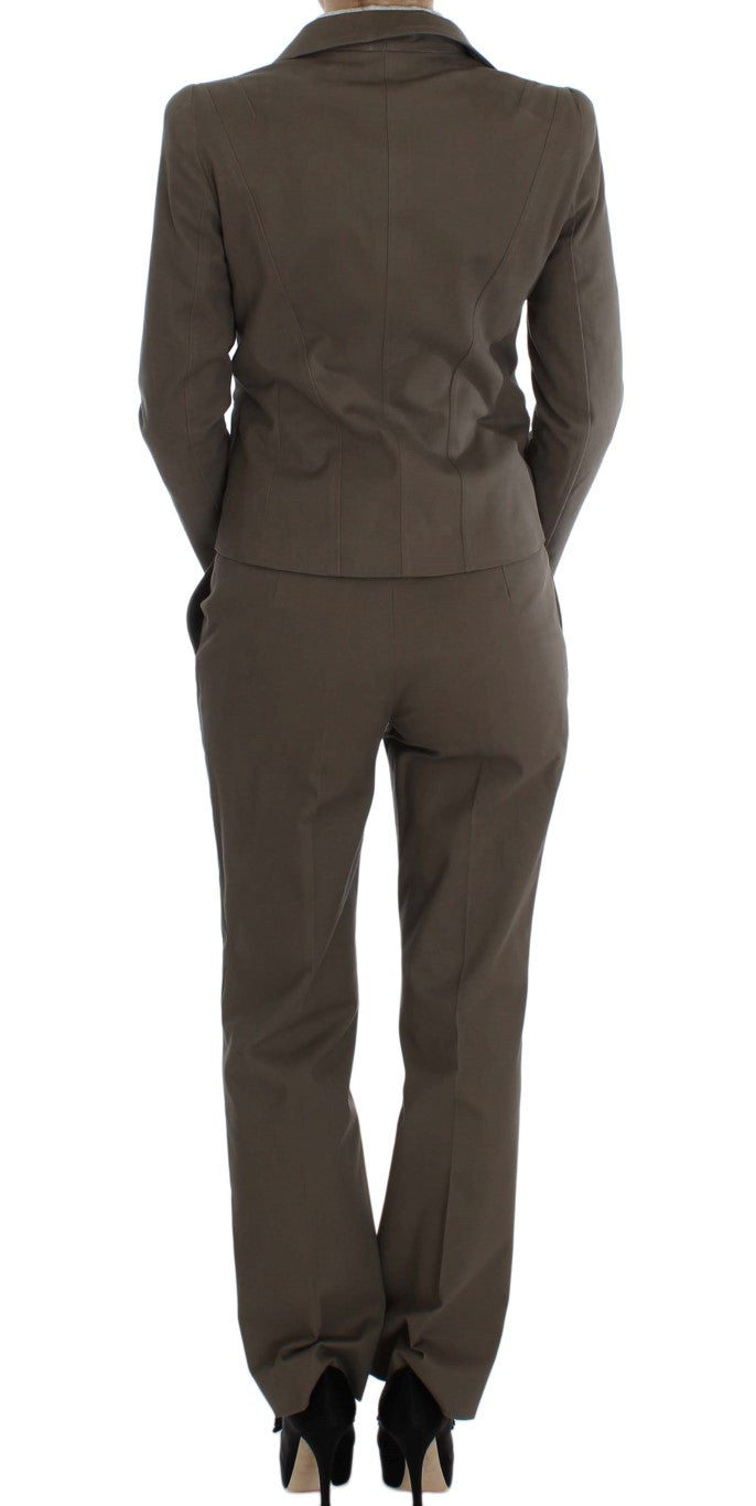 BENCIVENGA Beige Wool Cotton Suit