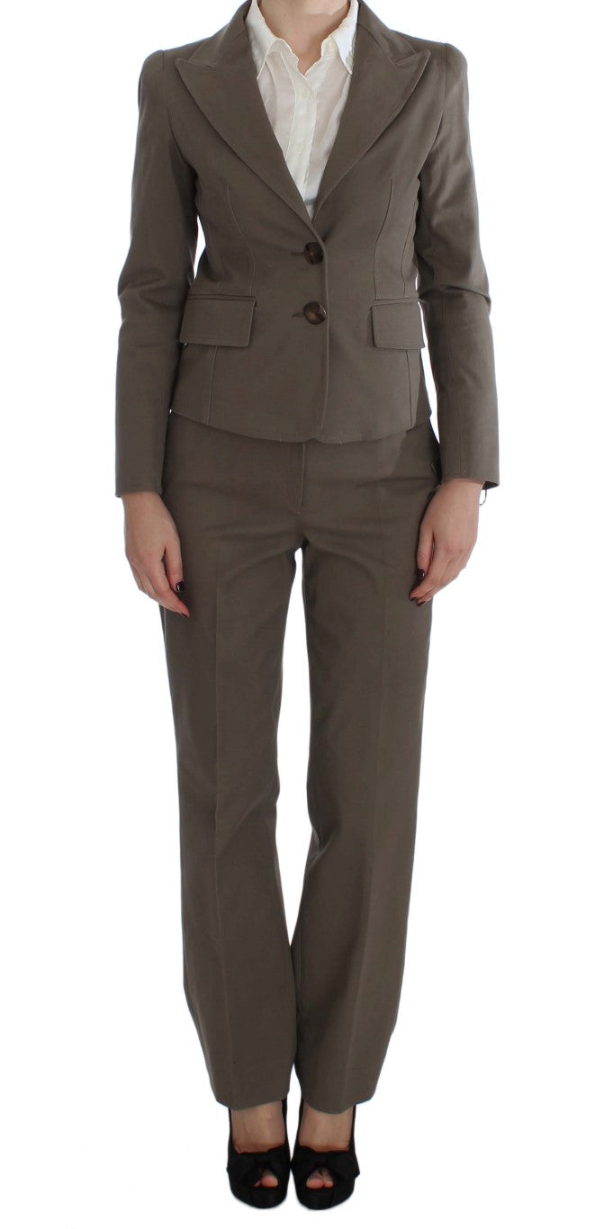 BENCIVENGA Beige Wool Cotton Suit