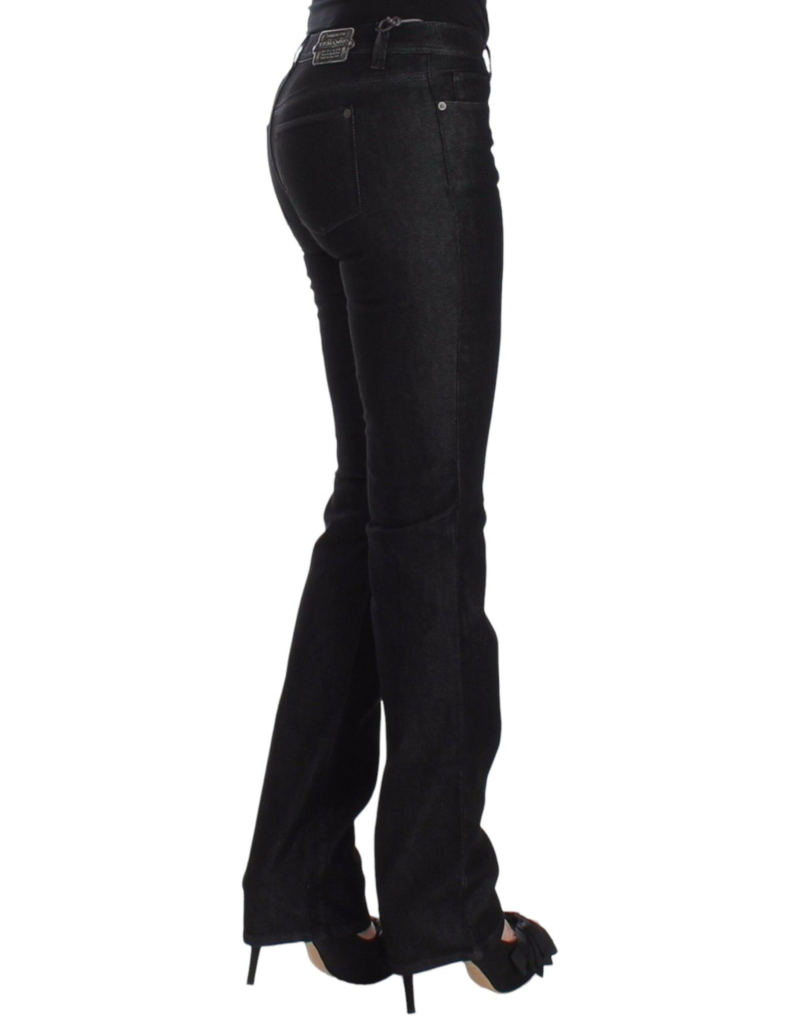 Black Slim Jeans Denim Pants Skinny Leg Stretch