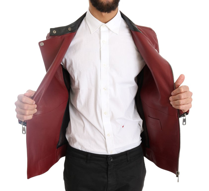 Red Leather Deerskin Jacket