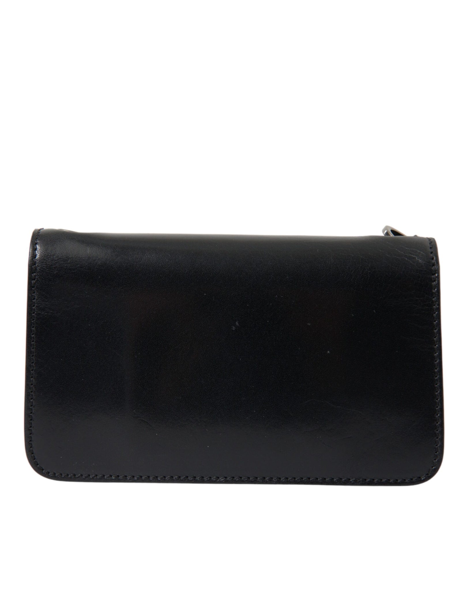 Dolce & Gabbana Sleek Black Leather Shoulder Bag