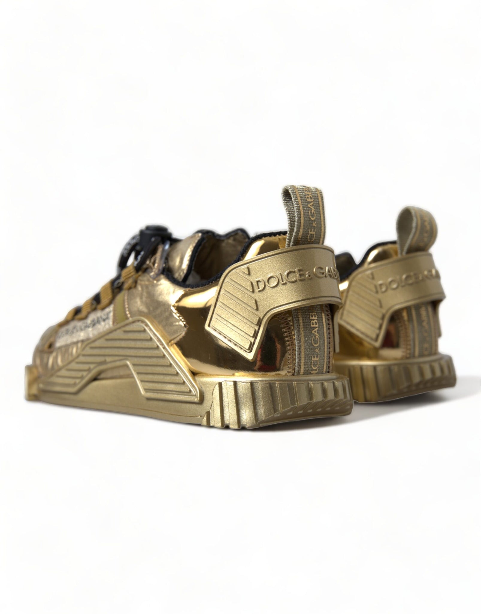 Dolce & Gabbana Metallic Gold NS1 Low Top Sneakers Shoes