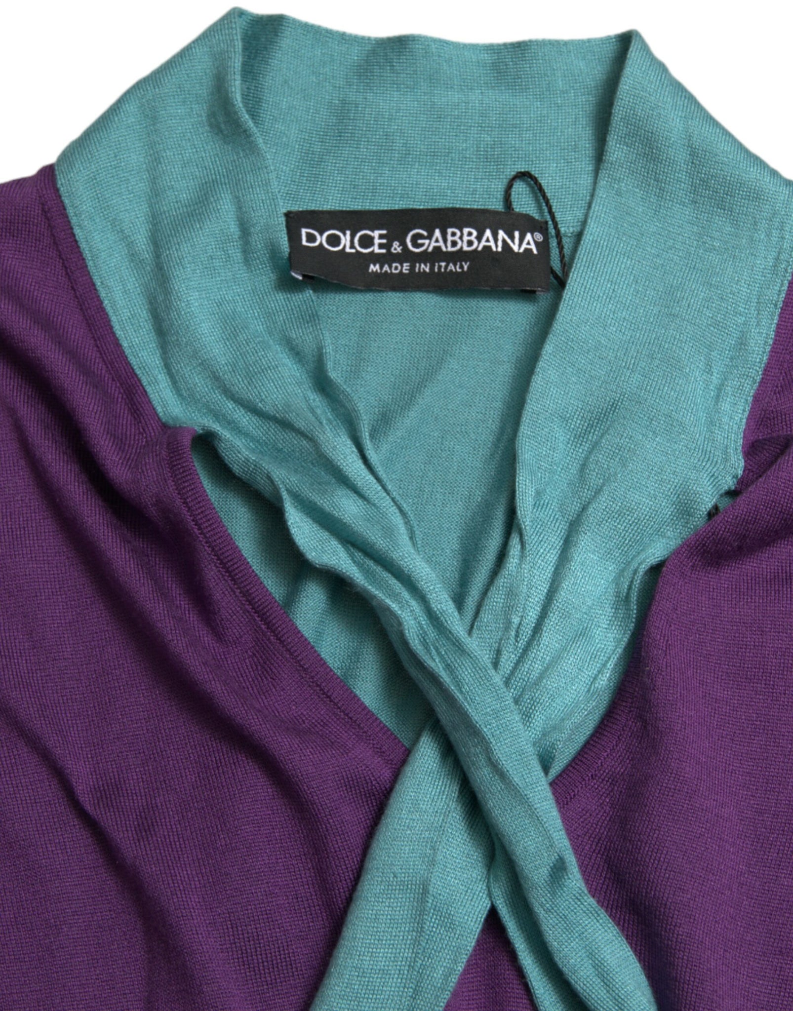 Dolce & Gabbana Multicolor Bow Fastening Pullover Sweater