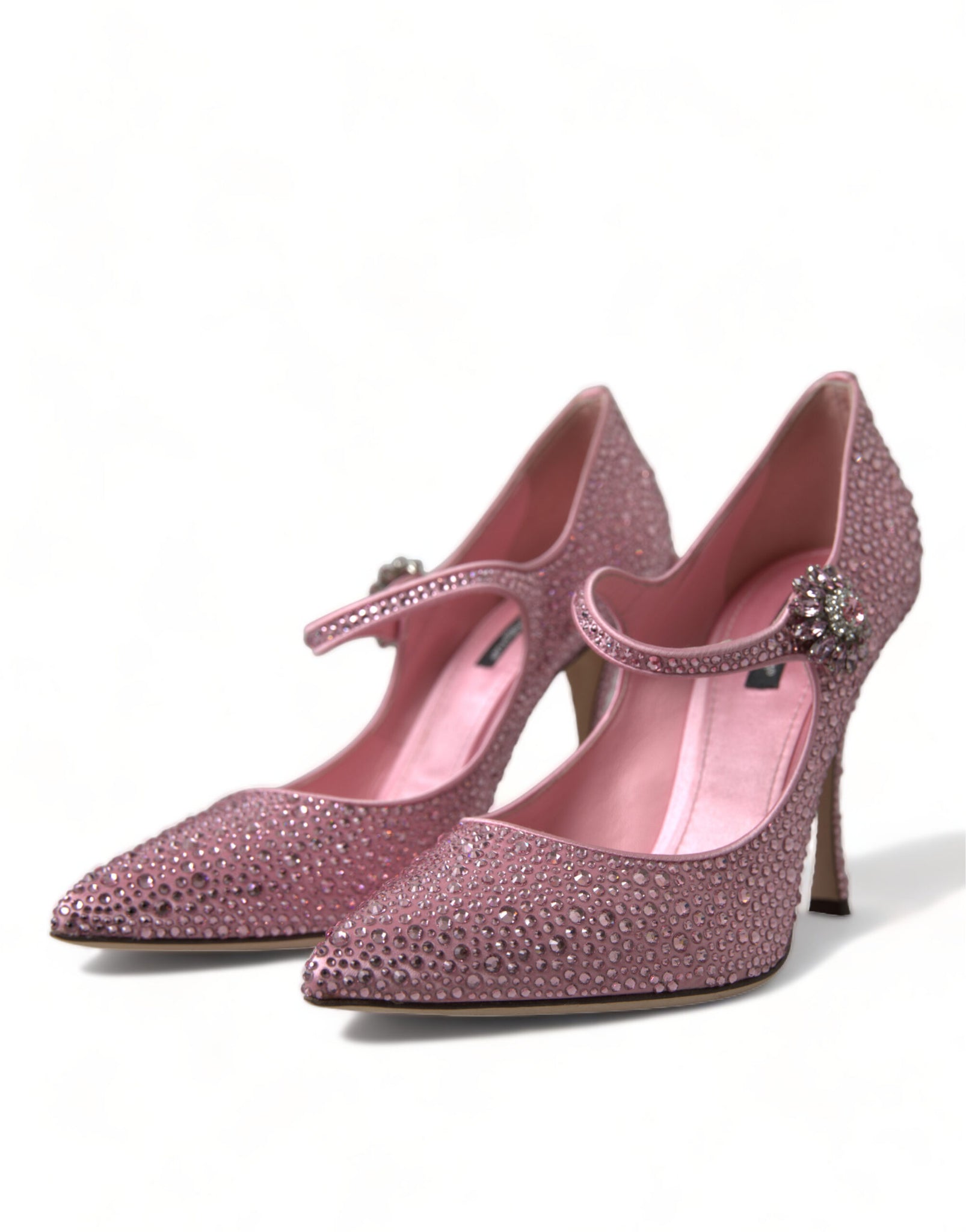 Dolce & Gabbana Pink Strass Crystal Heels Pumps Shoes