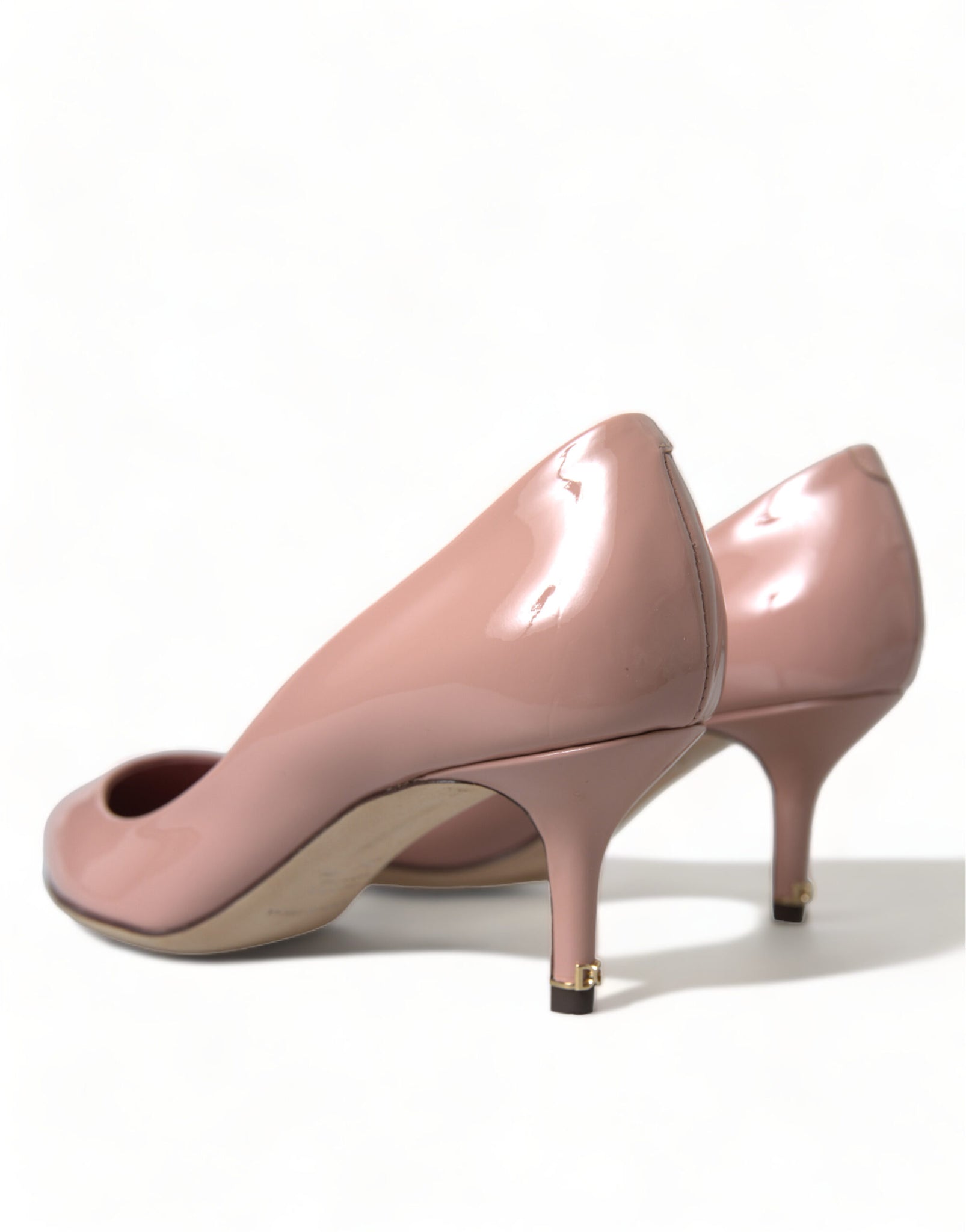 Dolce & Gabbana Pink Patent Leather Pumps Heels Shoes