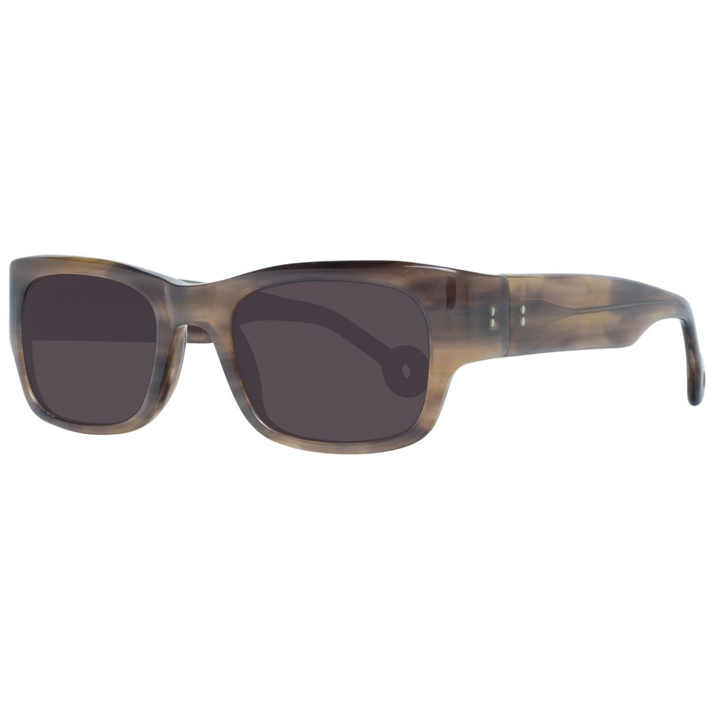 Hally & Son Brown Unisex Sunglasses