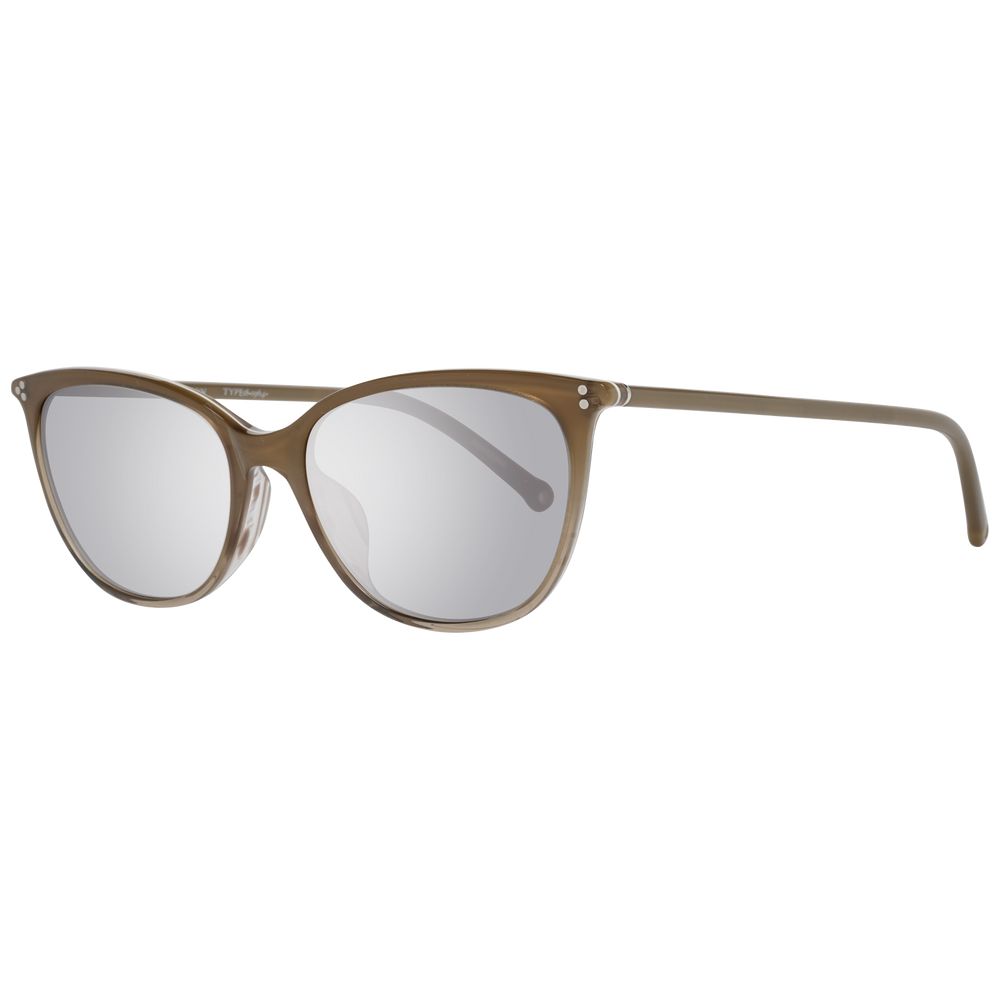 Hally & Son Brown Unisex Sunglasses