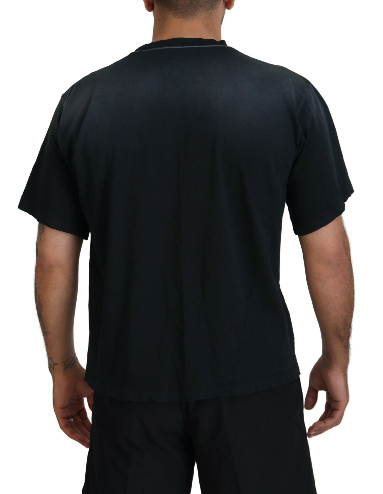 Dsquared² Black Cotton Short Sleeves Crewneck T-shirt