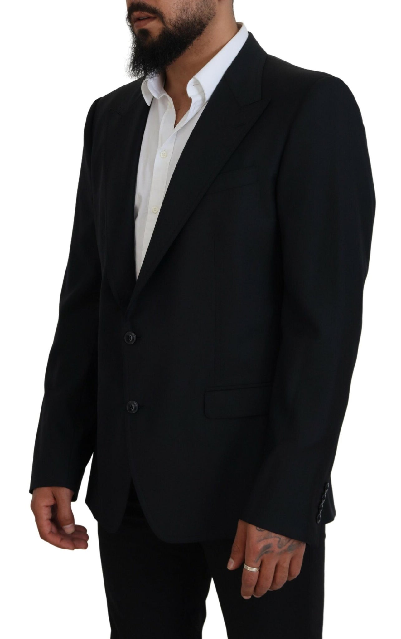 Dark Blue Wool Formal Sicilia Blazer