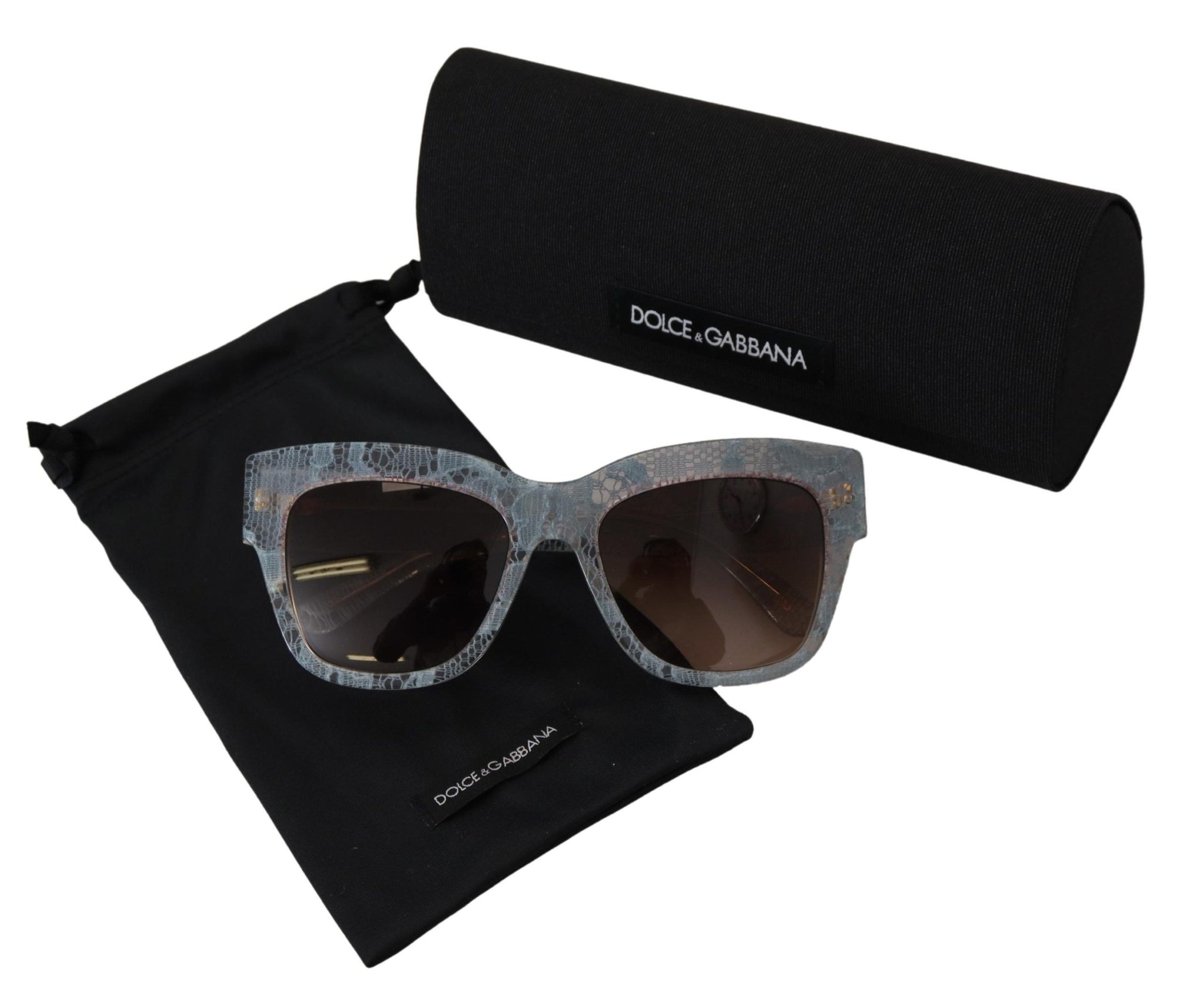 Blue Lace Acetate Rectangle Shades DG4231 Sunglasses