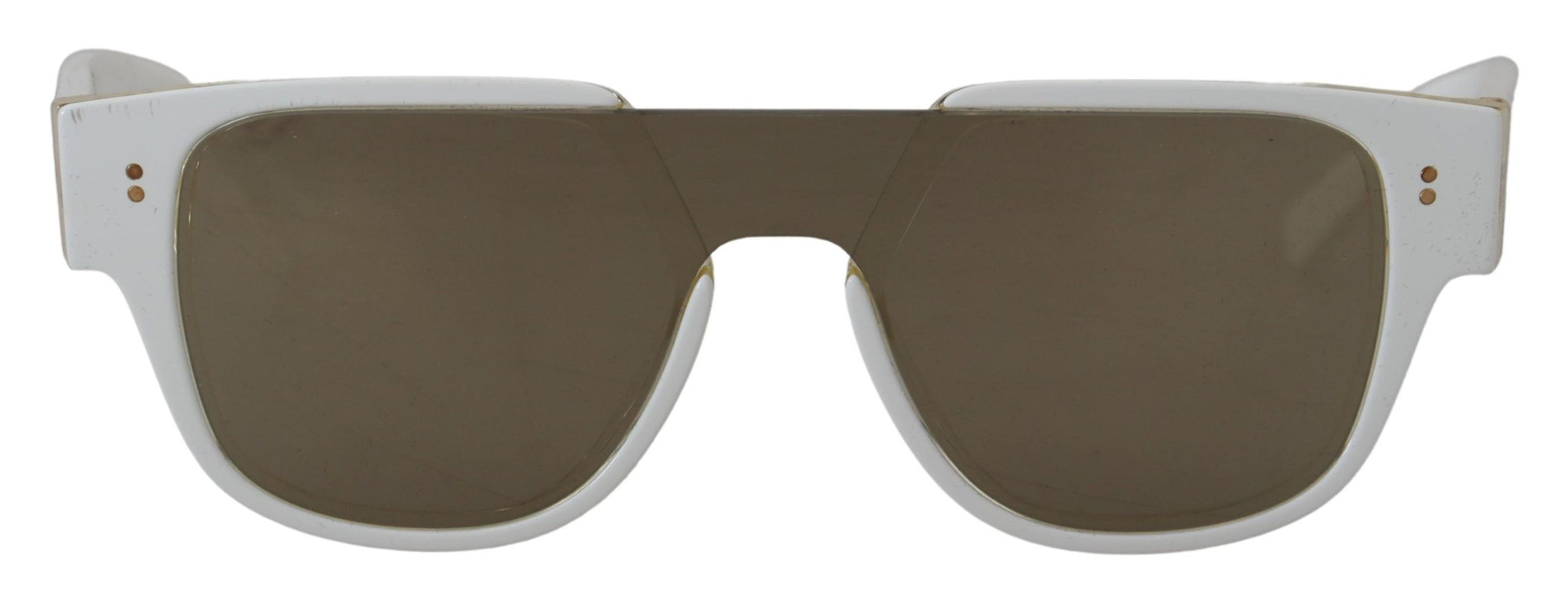 White Acetate Full Rim Frame Shades DG4356F Sunglasses