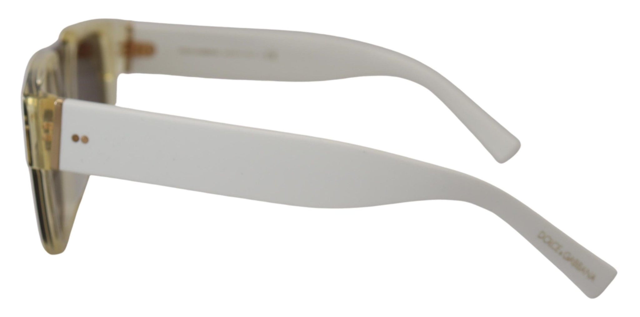 White Acetate Full Rim Frame Shades DG4356F Sunglasses