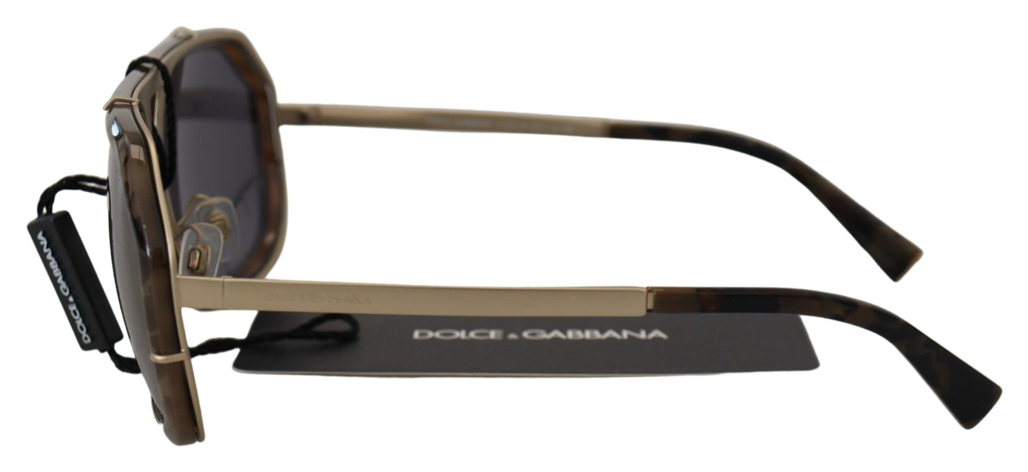 Brown Camo Metal Matte Mirror Lens DG2167 Sunglasses