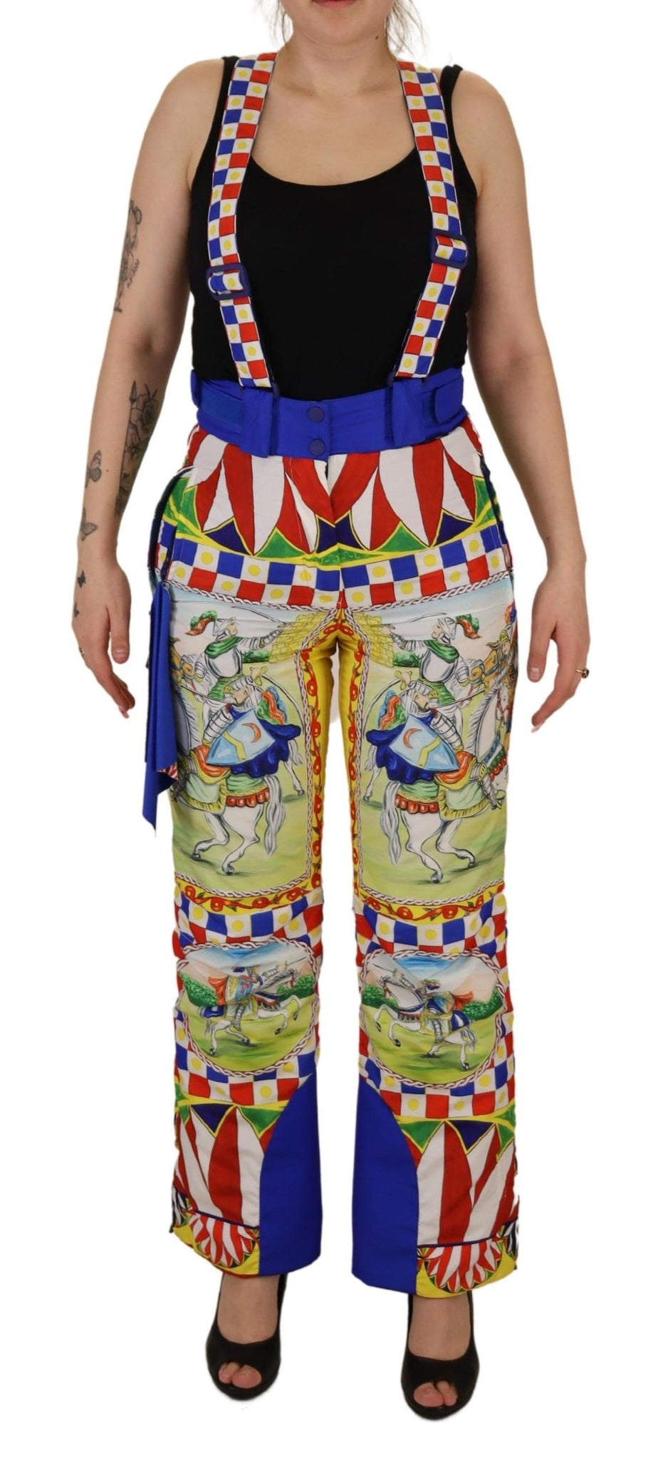 Dolce & Gabbana Multicolor Printed Snow Trouser Pants