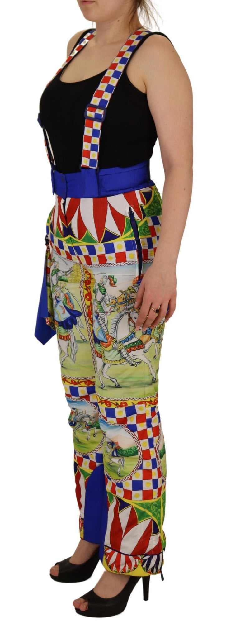 Dolce & Gabbana Multicolor Printed Snow Trouser Pants