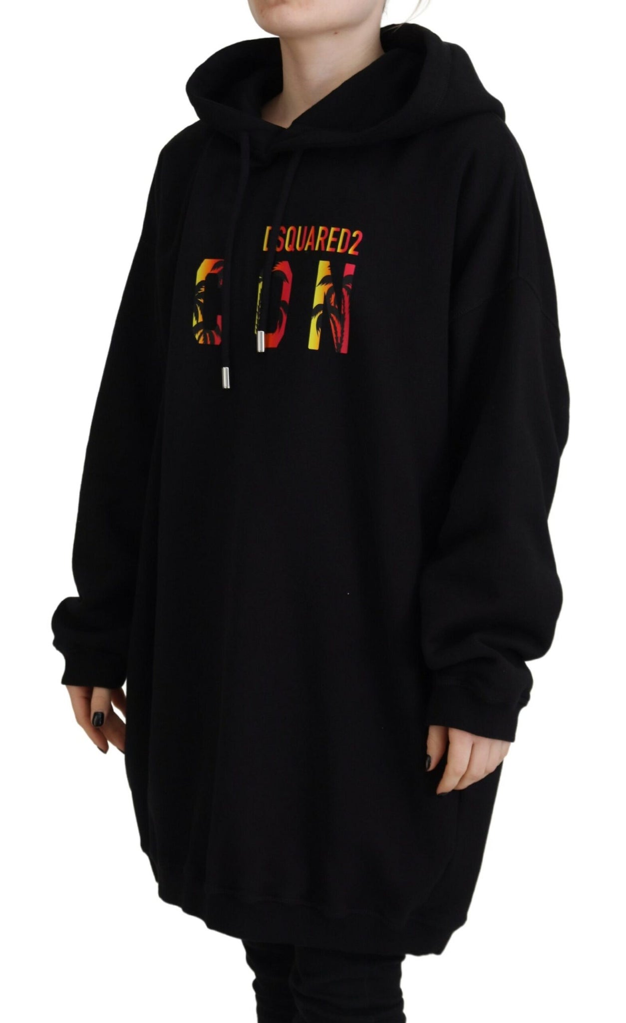 Dsquared² Black Mini Icon Cotton Hoodie Sweatshirt Sweater