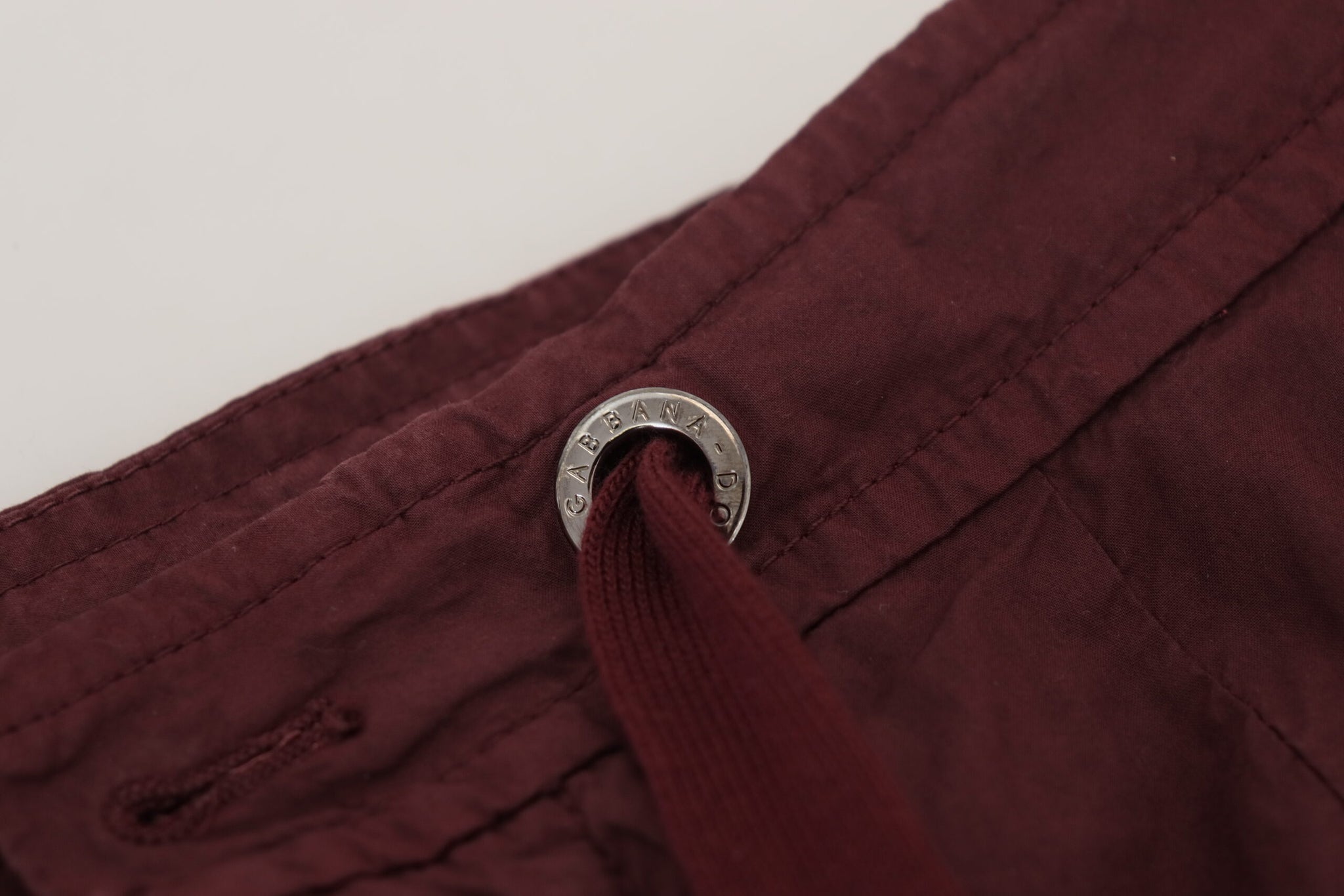 Dolce & Gabbana Bordeaux Cotton Cargo Jogger Sweatpants Pants