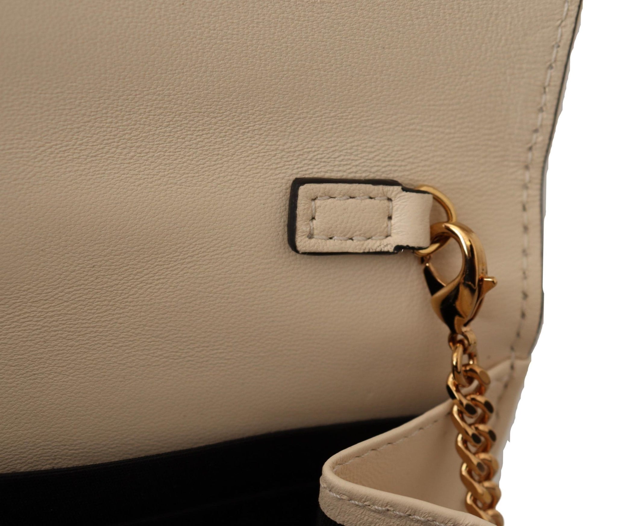 Versace White  Nappa Leather Medusa Evening Bag