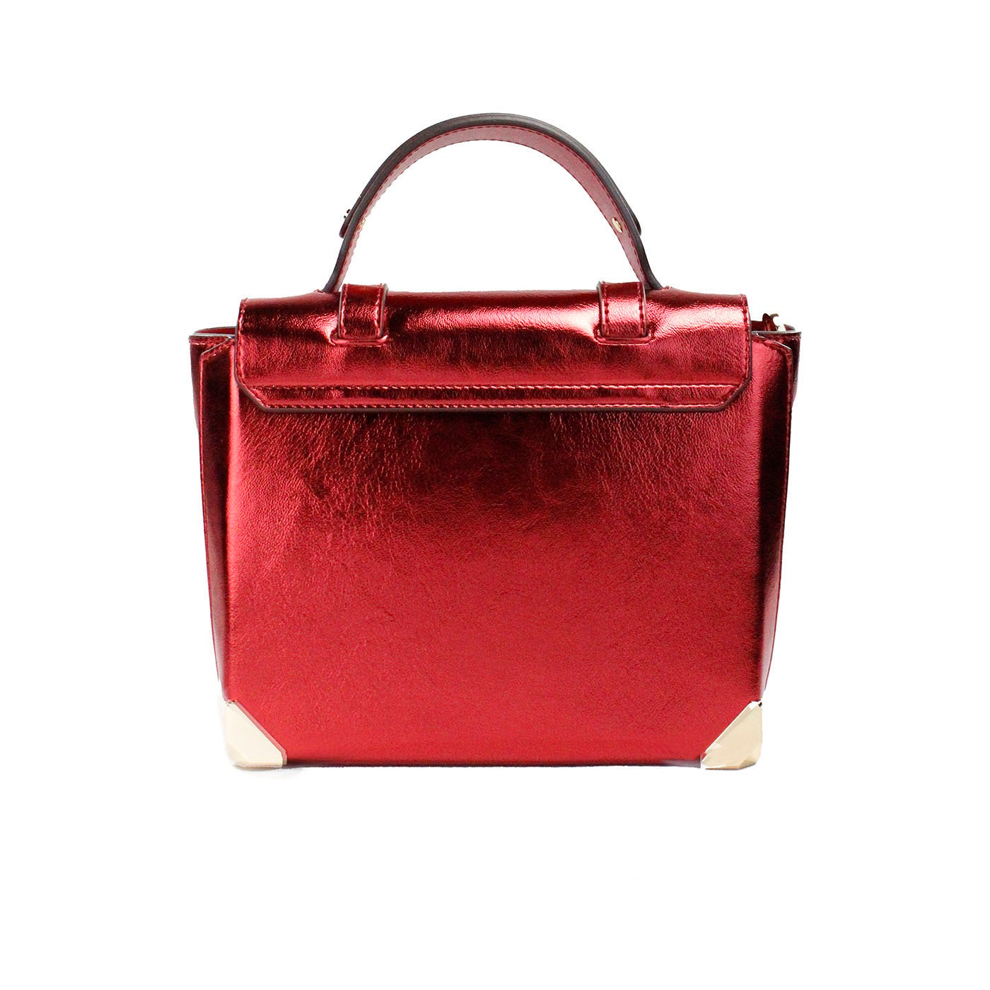 Michael Kors Manhattan Medium Crimson Leather Top Handle School Satchel Bag