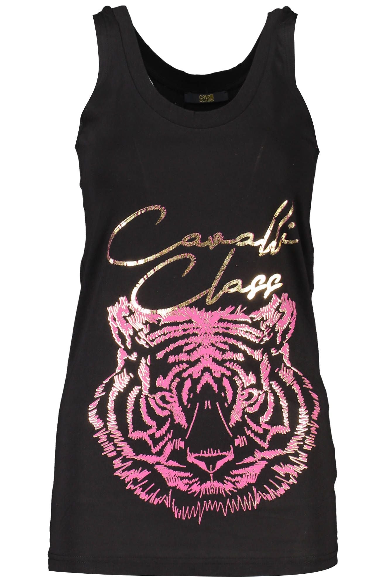 Cavalli Class Elegant Wide Shoulder Printed Tank Top