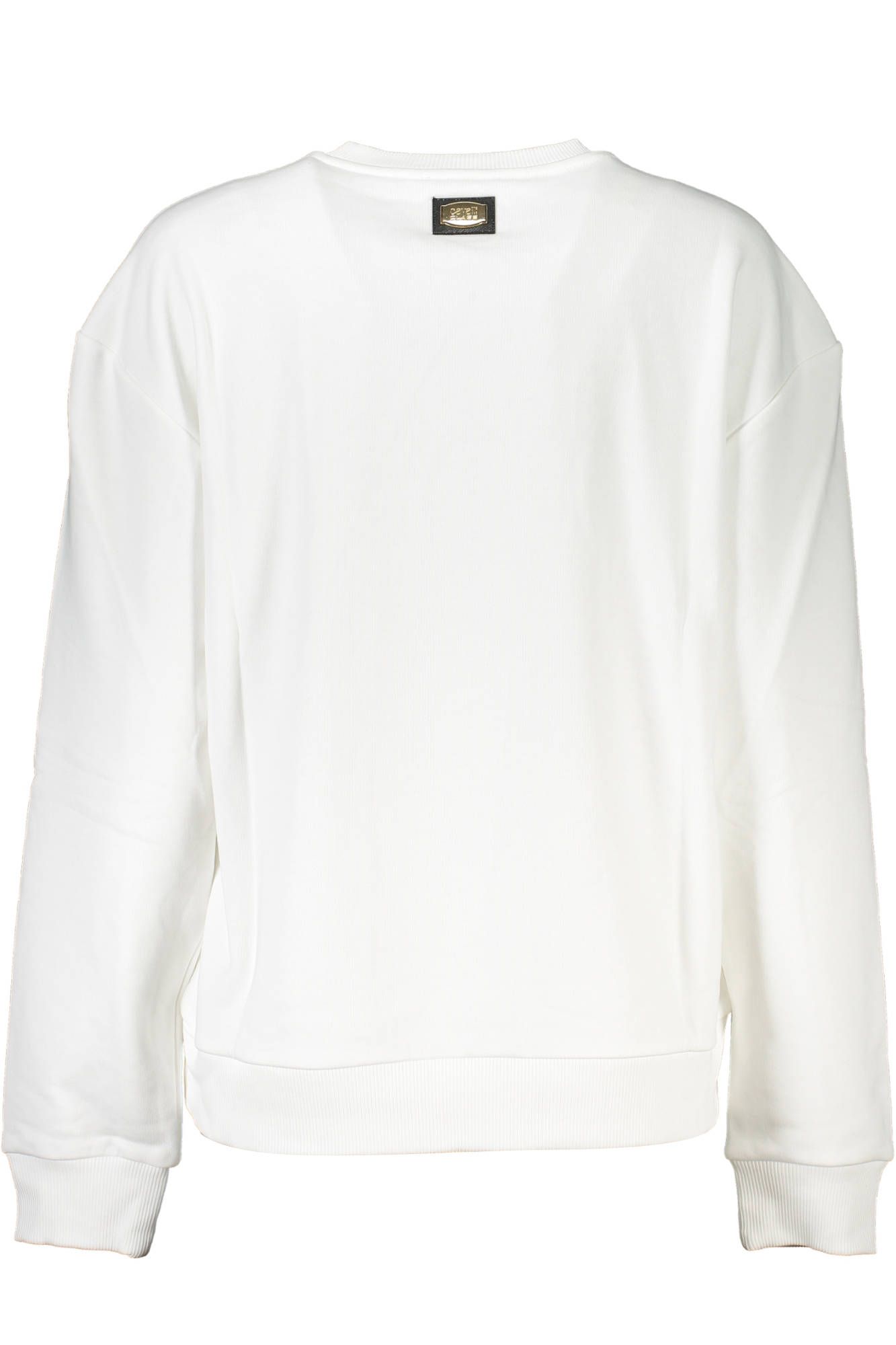 Cavalli Class White Cotton Sweater