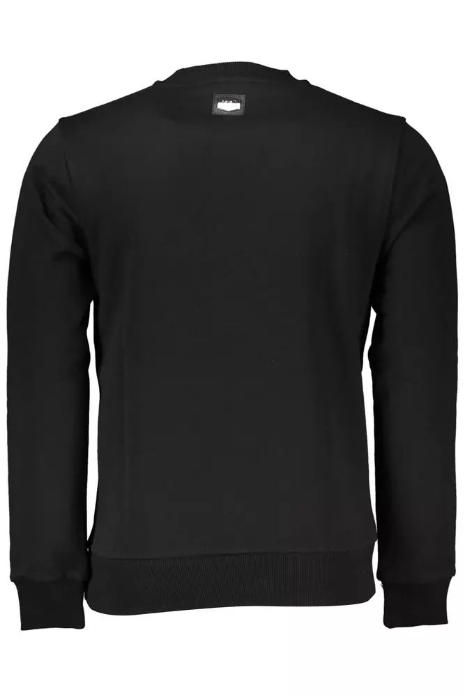 Cavalli Class Black Cotton Sweater