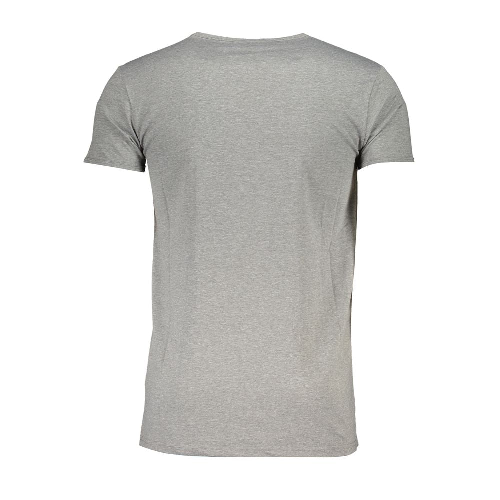 Cavalli Class Gray Cotton T-Shirt