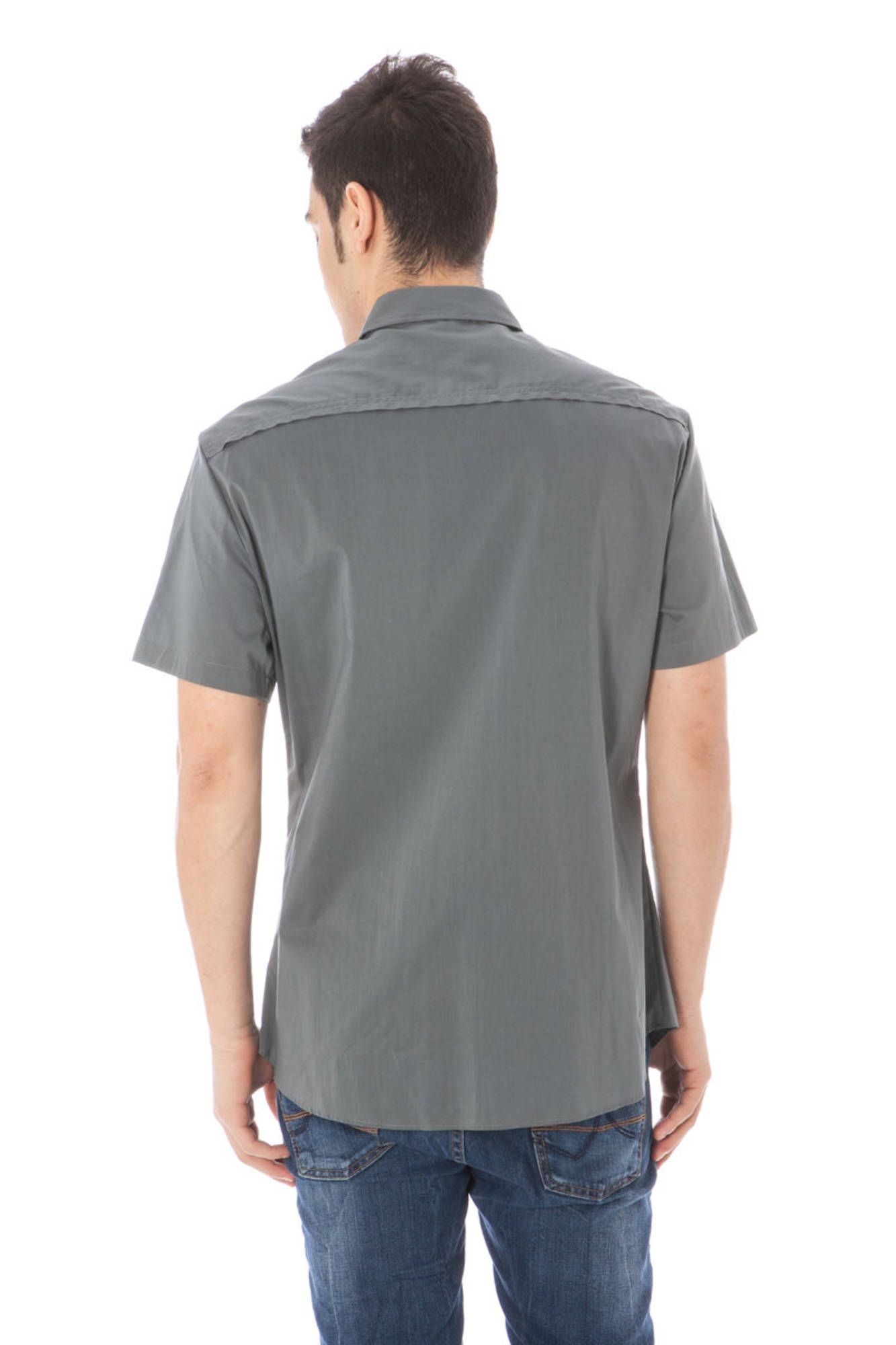 Costume National Gray Cotton Shirt