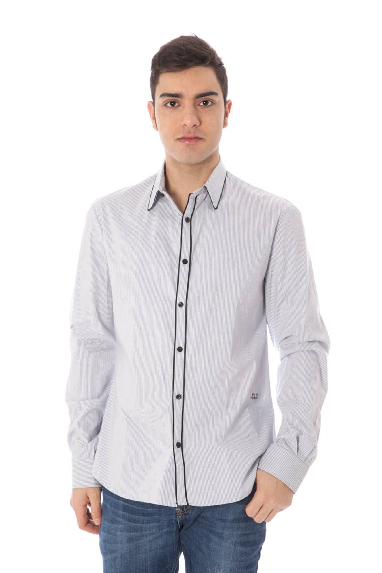 Costume National Light Blue Cotton Shirt