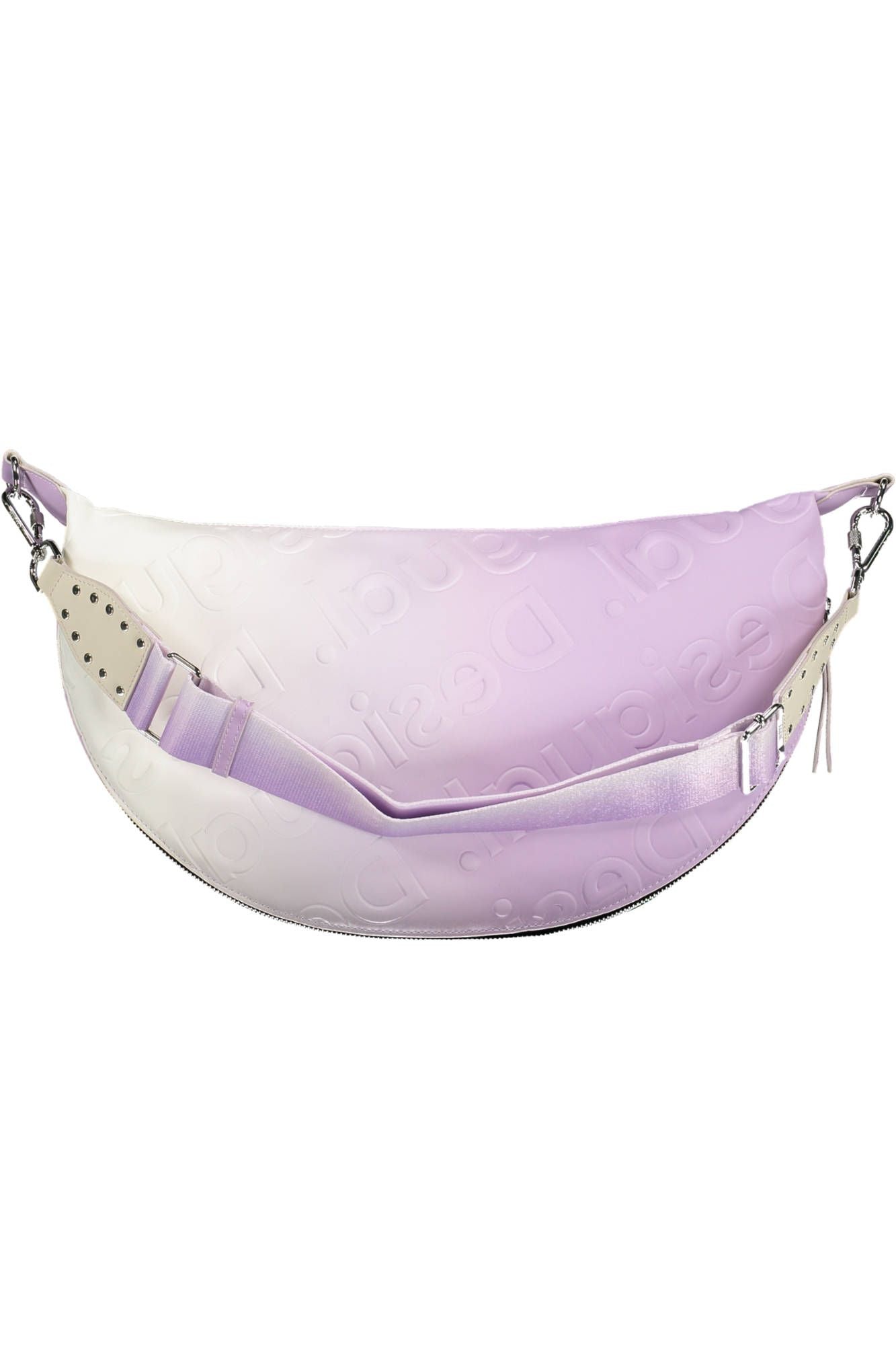 Desigual Elegant Purple Expandable Handbag with Contrasting Details