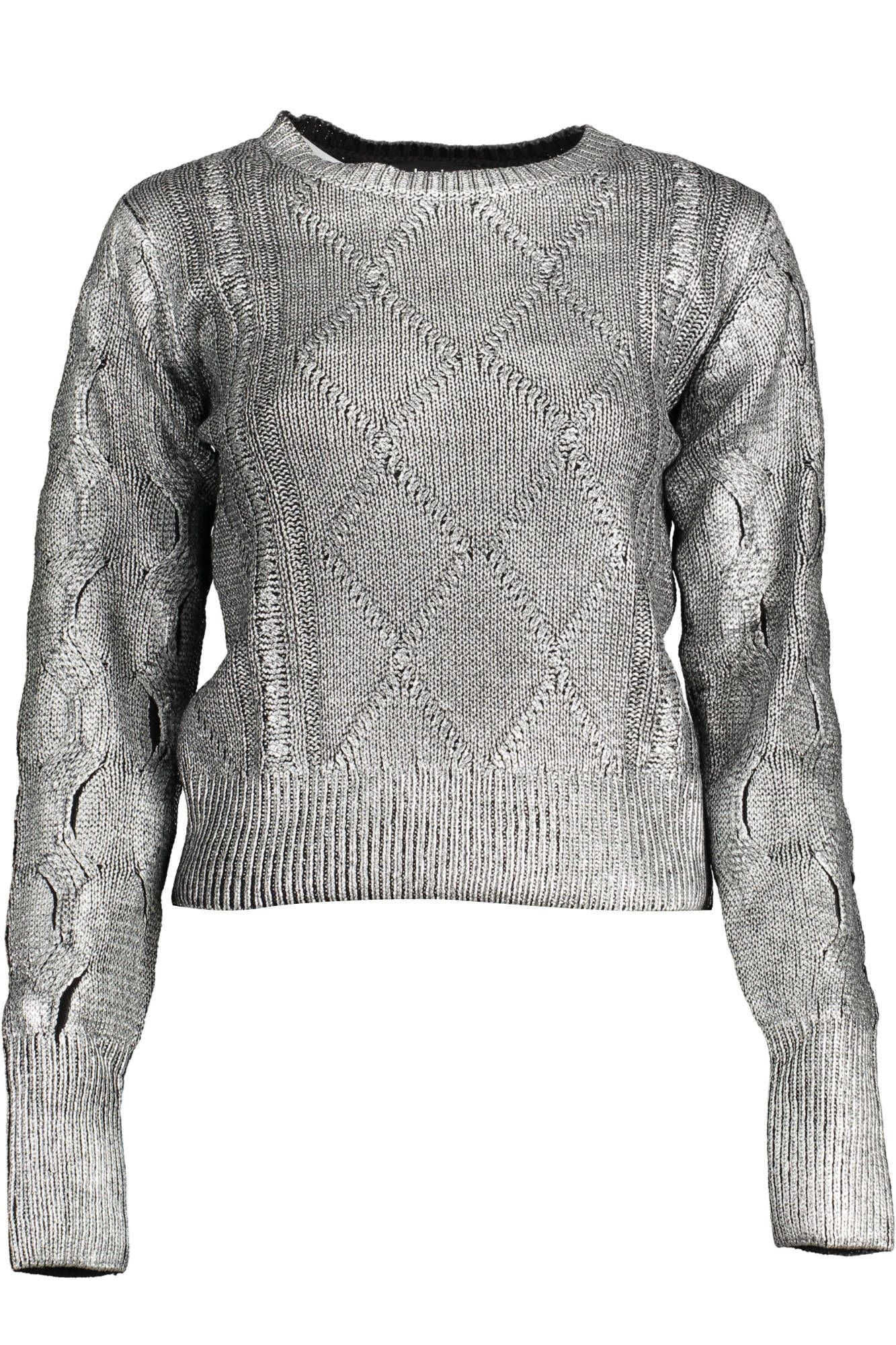 Desigual Silver Cotton Sweater