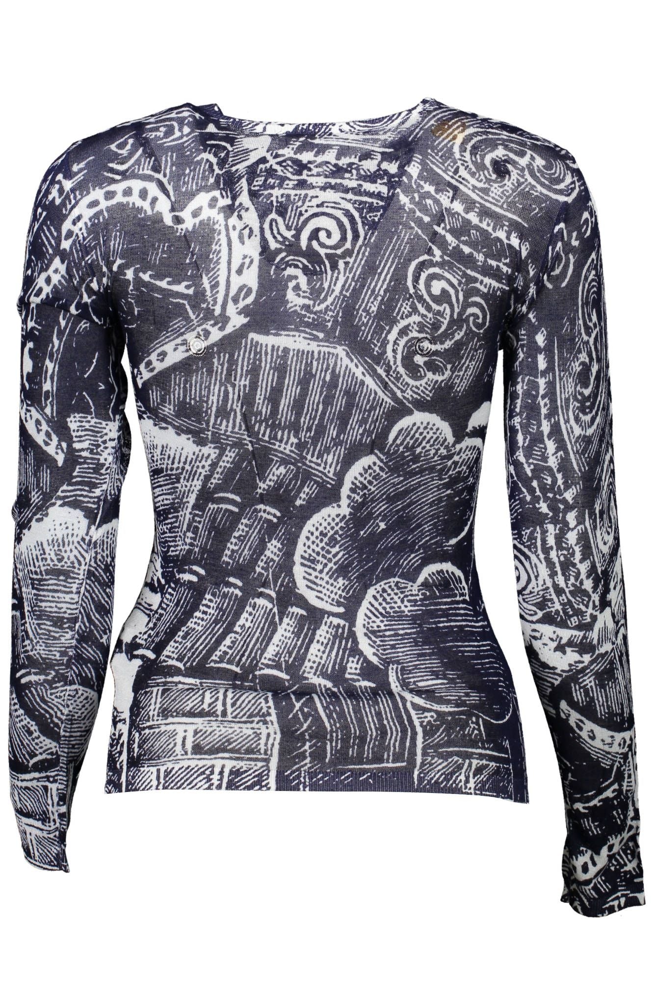 Desigual Blue Viscose Sweater