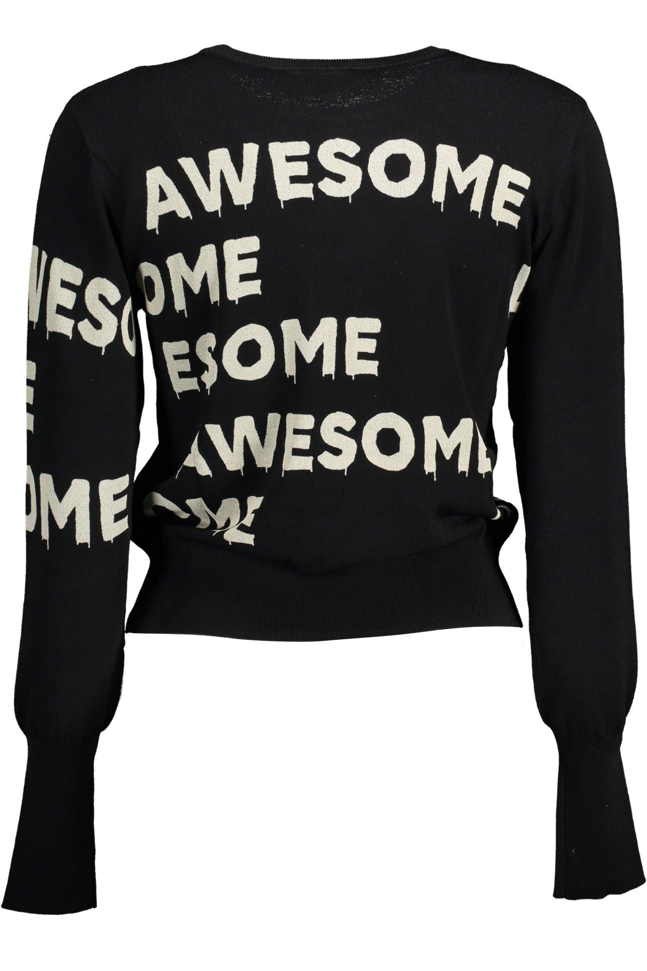 Desigual Black Viscose Sweater