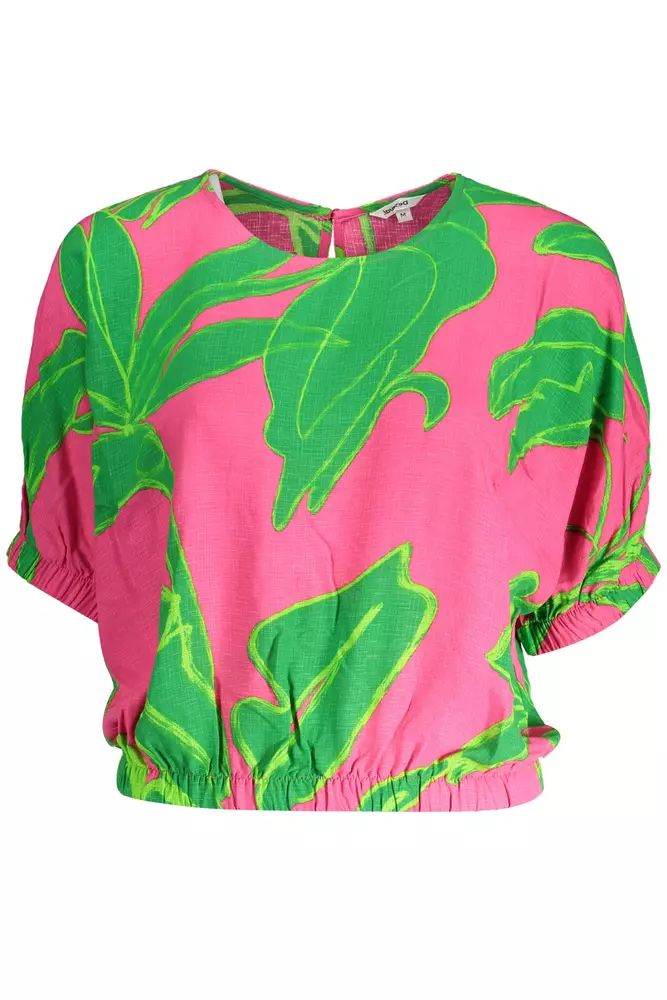 Desigual Pink Viscose Tops & T-Shirt