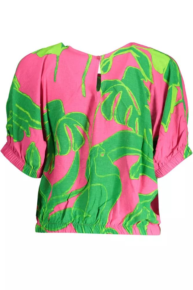 Desigual Pink Viscose Tops & T-Shirt