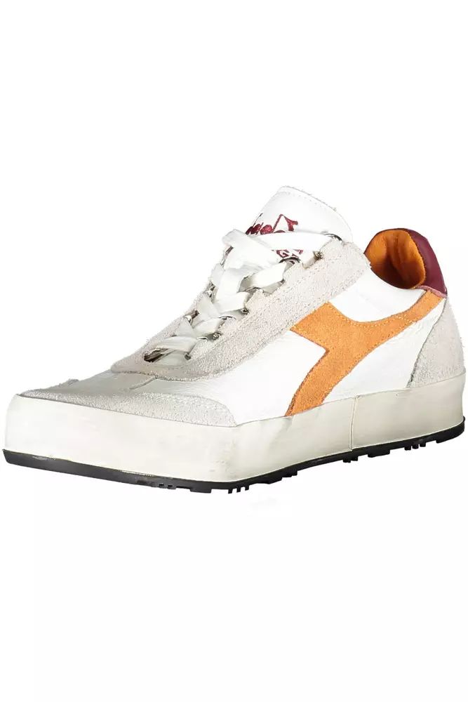 Diadora White Fabric Sneaker