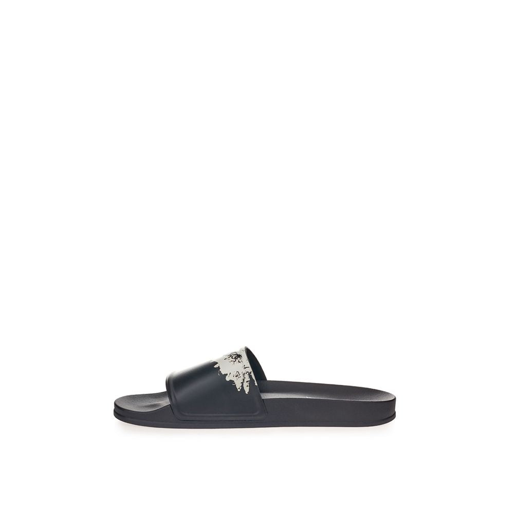 Marcelo Burlon Black Cotton Sandal