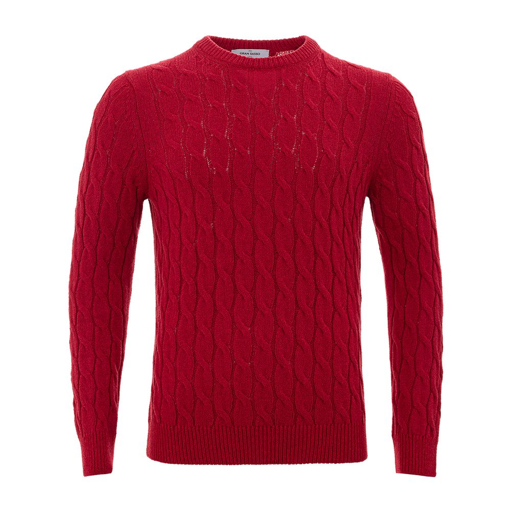 Gran Sasso Red Cotton Sweater