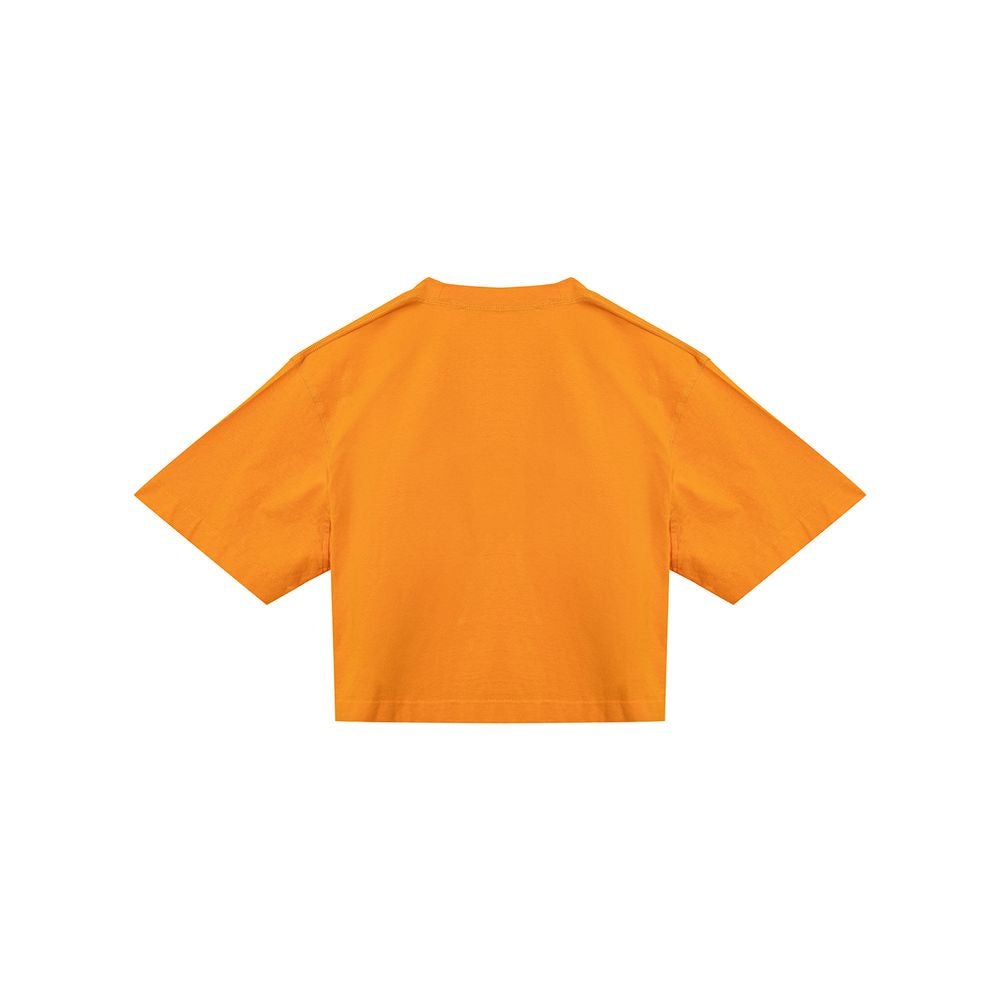 Off-White Orange Cotton Tops & T-Shirt