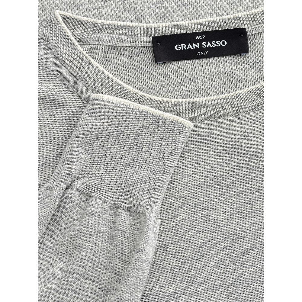 Gran Sasso Gray Silk Sweater