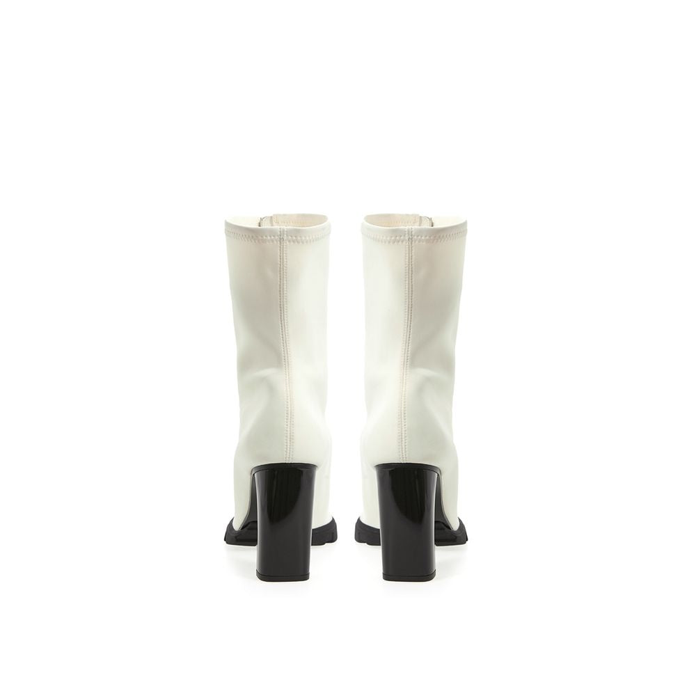 Alexander McQueen White Neoprene Boot