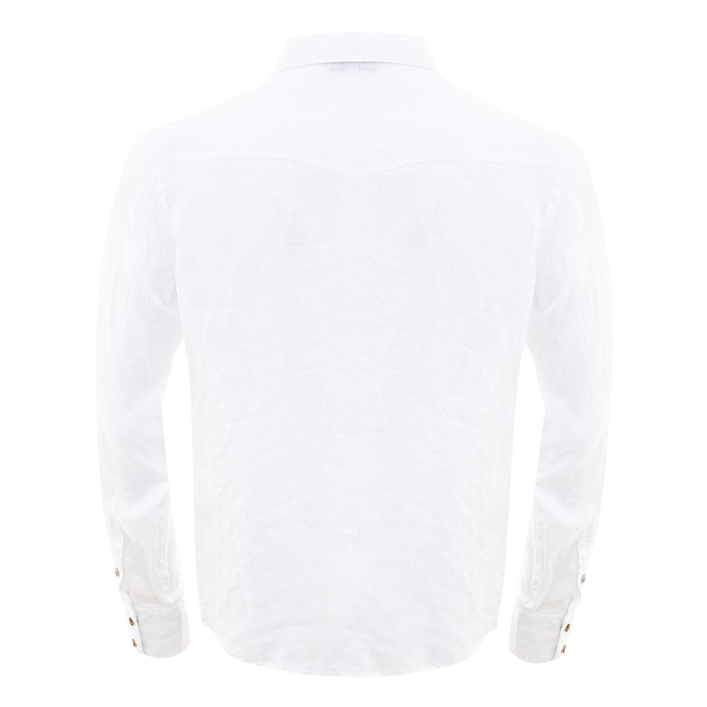 Gran Sasso White Linen Shirt