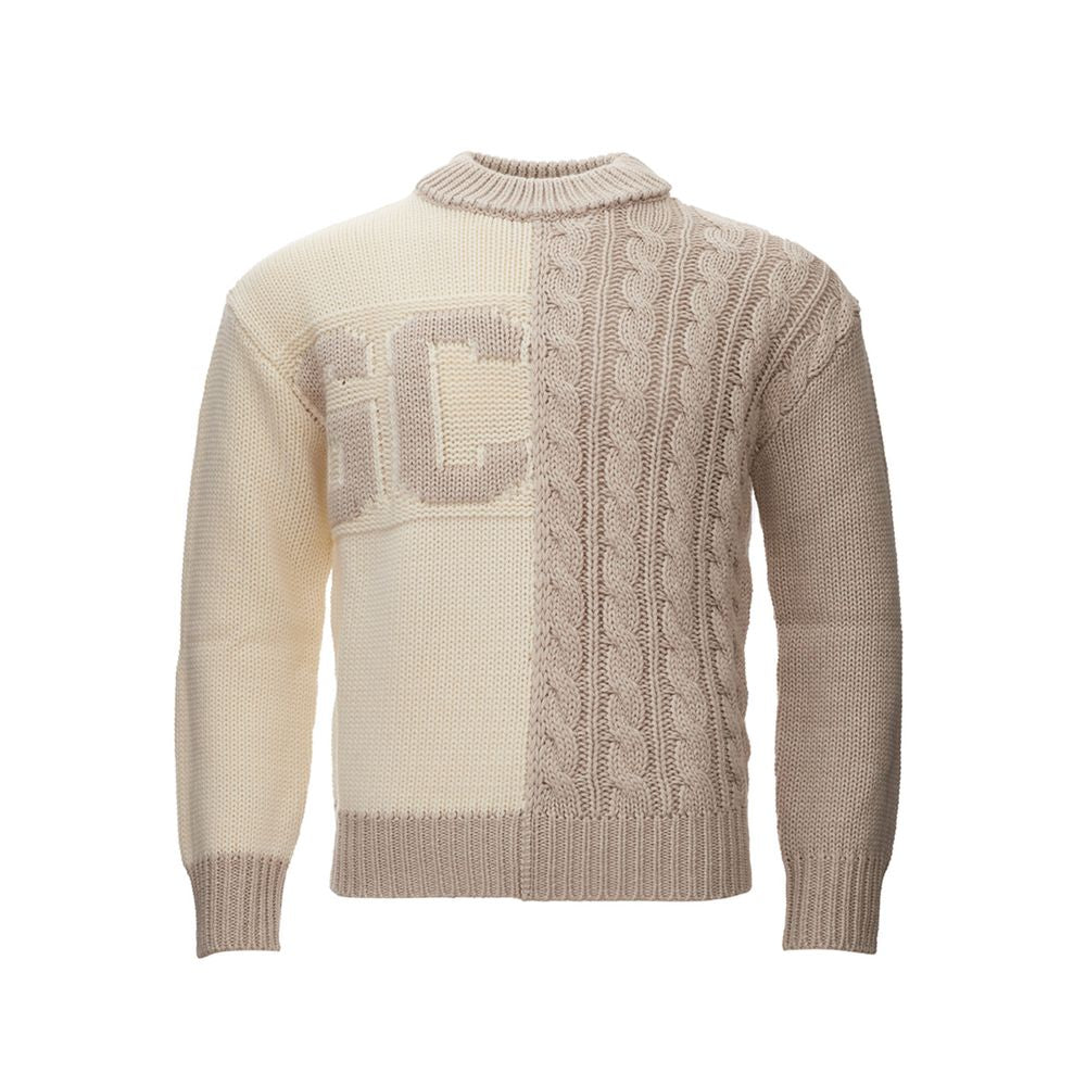 GCDS Beige Wool Sweater