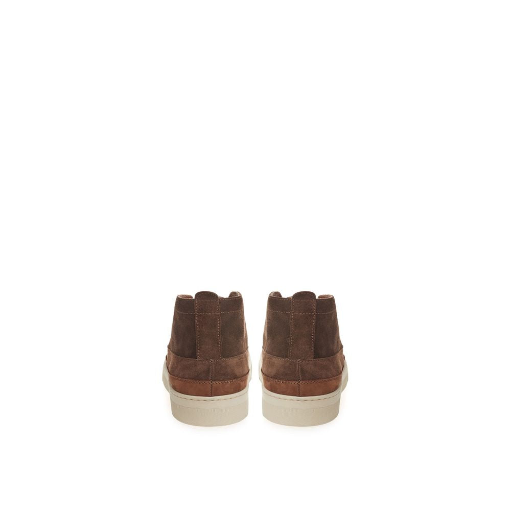 Lardini Brown Suede Sneaker