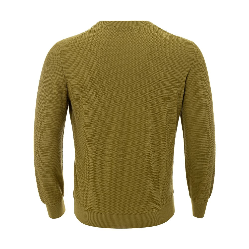 Gran Sasso Green Cotton Sweater